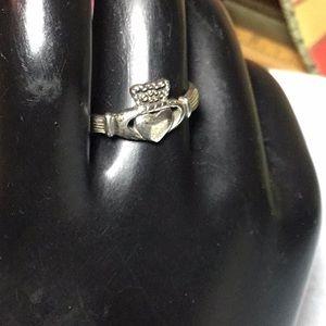 Claddagh 925 Sterling Silver Ring Size 6.5 EVC Classic Symbol Love Friendship